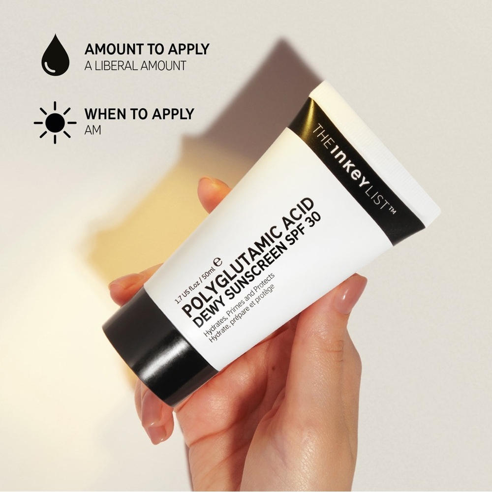 The Inkey List Polyglutamic Acid Dewy Sunscreen SPF 30 New 50ml Sold out Canada